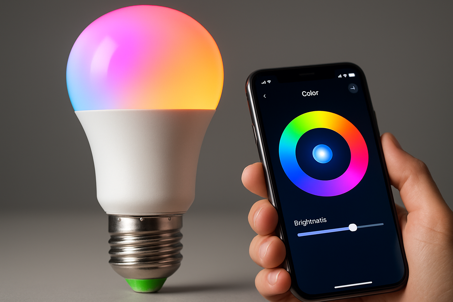 Akıllı LED ampul ve kontrol sistemi